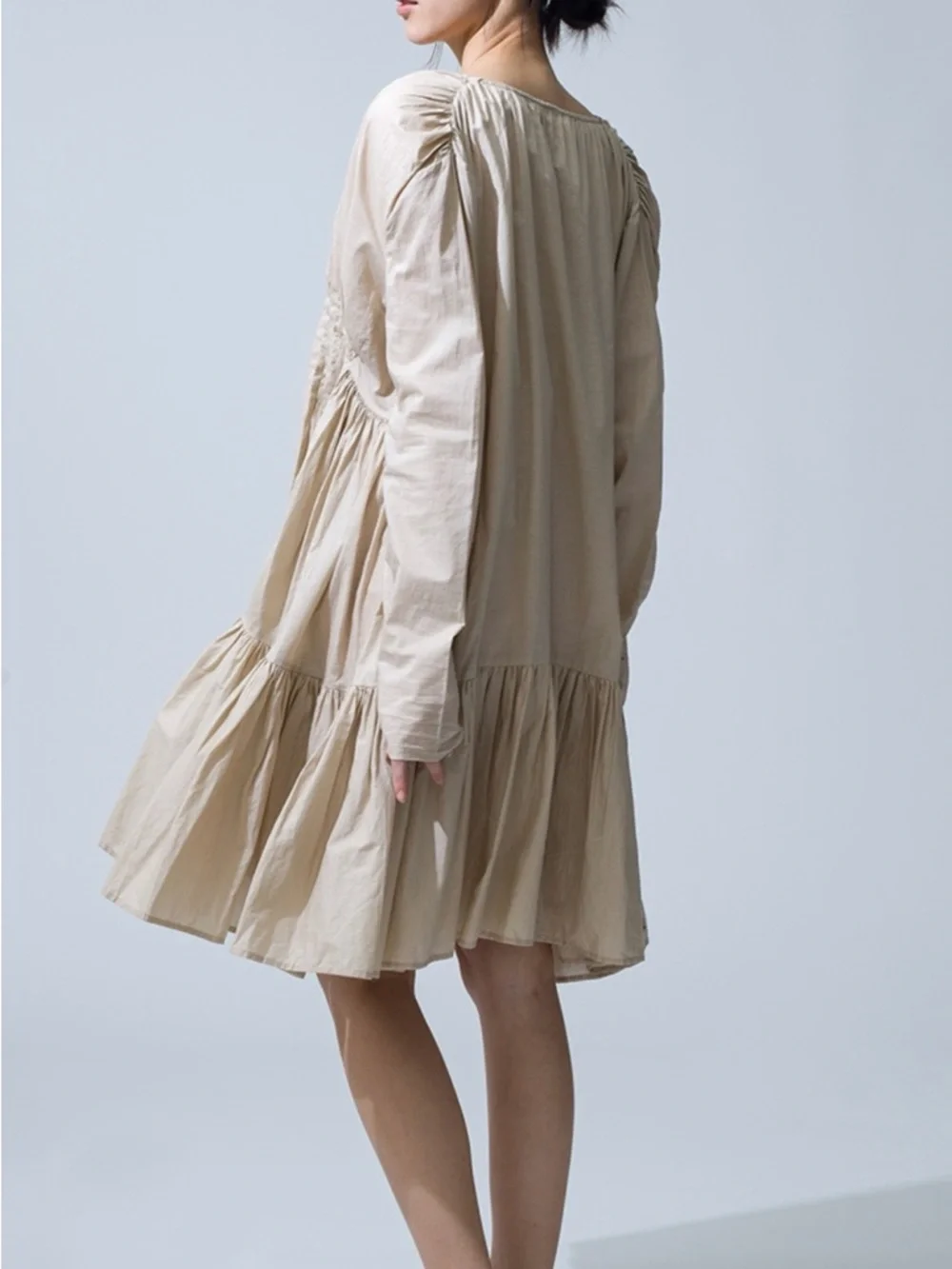 RARE Merlette Martel Pleated Dress Sz L - Picture 2 of 8